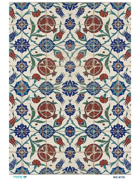 8178 Diamond Pirinç Dekopaj Kağıdı 30x42cm