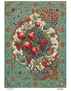 8180 Diamond Pirinç Dekopaj Kağıdı 30x42cm