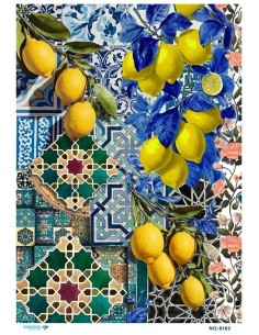8183 Diamond Pirinç Dekopaj Kağıdı 30x42cm