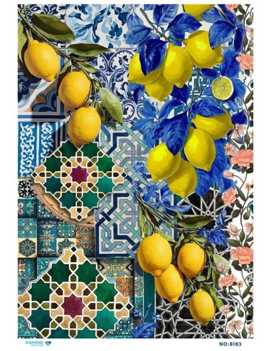 8183 Diamond Pirinç Dekopaj Kağıdı 30x42cm