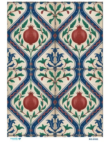8185 Diamond Pirinç Dekopaj Kağıdı 30x42cm