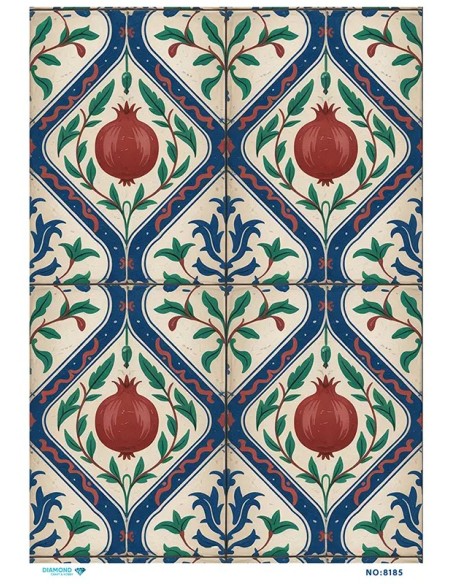 8185 Diamond Pirinç Dekopaj Kağıdı 30x42cm