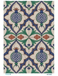 8186 Diamond Pirinç Dekopaj Kağıdı 30x42cm