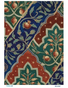 8187 Diamond Pirinç Dekopaj Kağıdı 30x42cm