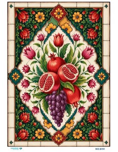 8191 Diamond Pirinç Dekopaj Kağıdı 30x42cm