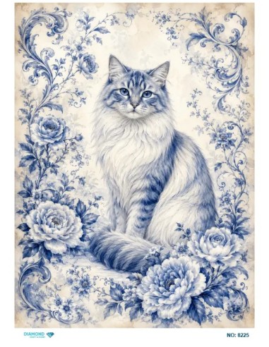8225 Diamond Pirinç Dekopaj Kağıdı 30x42cm