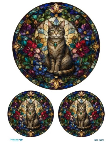 8229 Diamond Pirinç Dekopaj Kağıdı 30x42cm