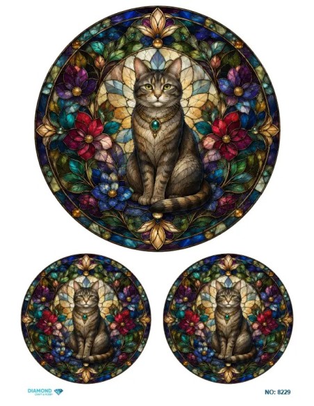 8229 Diamond Pirinç Dekopaj Kağıdı 30x42cm