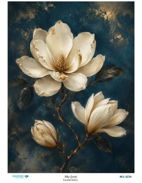 8234 Diamond Pirinç Dekopaj Kağıdı Plus Serisi 30x42cm