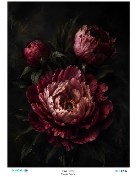 8236 Diamond Pirinç Dekopaj Kağıdı Plus Serisi 30x42cm