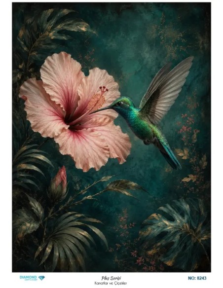 8243 Diamond Pirinç Dekopaj Kağıdı Plus Serisi 30x42cm