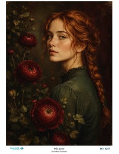 8247 Diamond Pirinç Dekopaj Kağıdı Plus Serisi 30x42cm