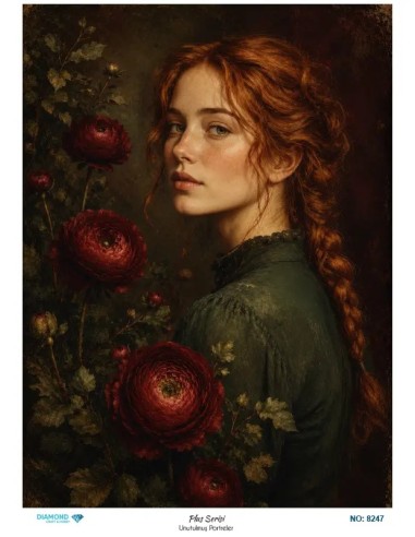 8247 Diamond Pirinç Dekopaj Kağıdı Plus Serisi 30x42cm