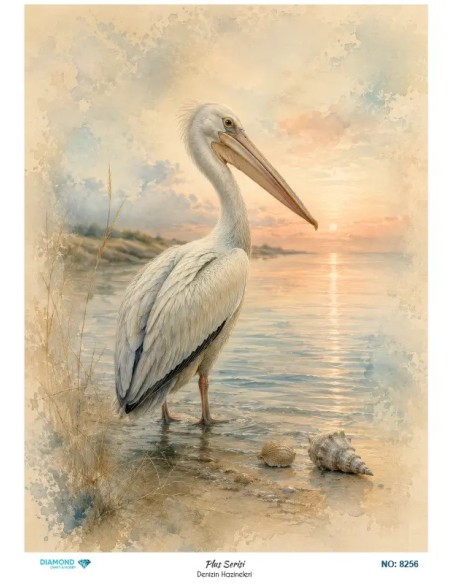 8256 Diamond Pirinç Dekopaj Kağıdı Plus Serisi 30x42cm