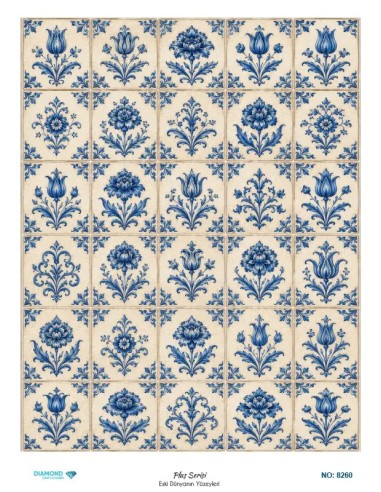 8260 Diamond Pirinç Dekopaj Kağıdı Plus Serisi 30x42cm