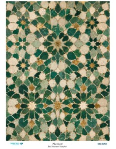 8263 Diamond Pirinç Dekopaj Kağıdı Plus Serisi 30x42cm
