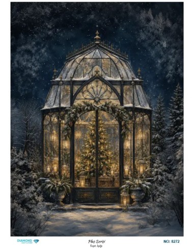 8272 Diamond Pirinç Dekopaj Kağıdı Plus Serisi 30x42cm