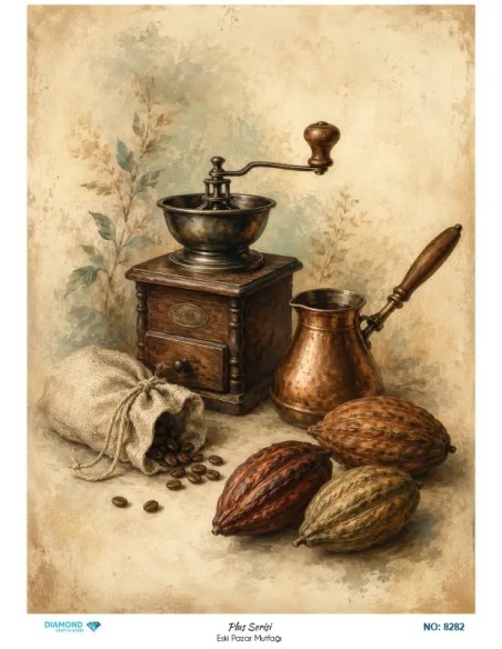 8282 Diamond Pirinç Dekopaj Kağıdı Plus Serisi 30x42cm