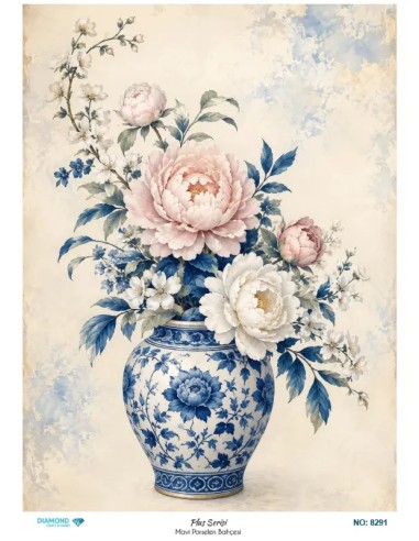 8291 Diamond Pirinç Dekopaj Kağıdı Plus Serisi 30x42cm