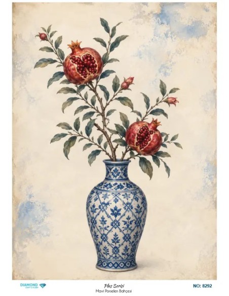 8292 Diamond Pirinç Dekopaj Kağıdı Plus Serisi 30x42cm