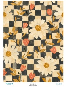 8307 Diamond Pirinç Dekopaj Kağıdı Plus Serisi 30x42cm