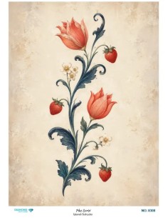 8308 Diamond Pirinç Dekopaj Kağıdı Plus Serisi 30x42cm