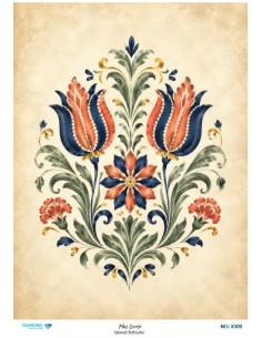 8309 Diamond Pirinç Dekopaj Kağıdı Plus Serisi 30x42cm