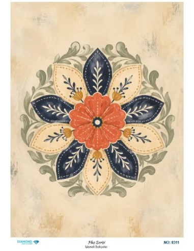 8311 Diamond Pirinç Dekopaj Kağıdı Plus Serisi 30x42cm