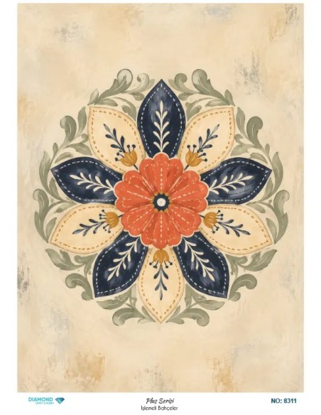 8311 Diamond Pirinç Dekopaj Kağıdı Plus Serisi 30x42cm