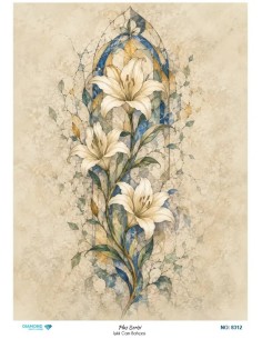 8312 Diamond Pirinç Dekopaj Kağıdı Plus Serisi 30x42cm