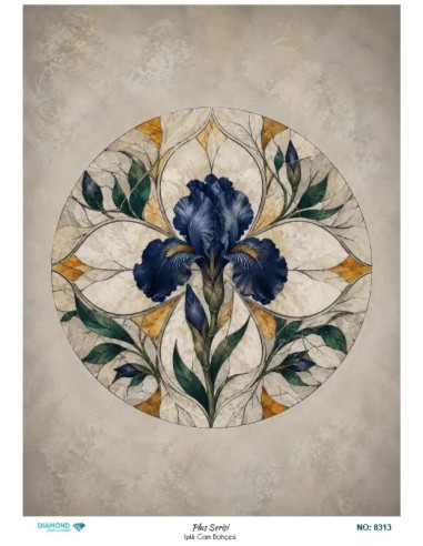 8313 Diamond Pirinç Dekopaj Kağıdı Plus Serisi 30x42cm