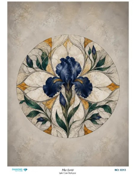 8313 Diamond Pirinç Dekopaj Kağıdı Plus Serisi 30x42cm