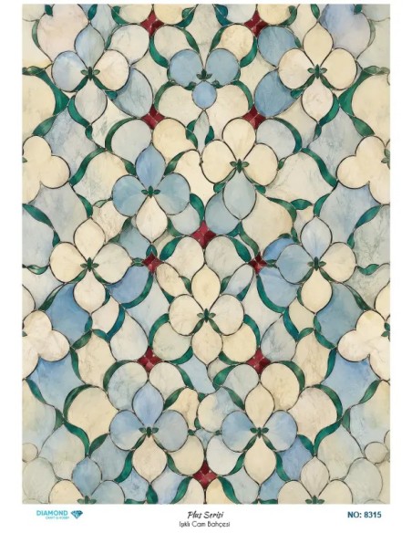 8315 Diamond Pirinç Dekopaj Kağıdı Plus Serisi 30x42cm