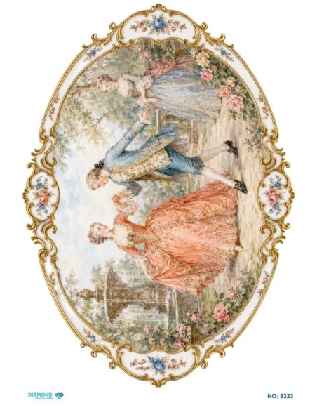 8323 Diamond Pirinç Dekopaj Kağıdı 30x42cm