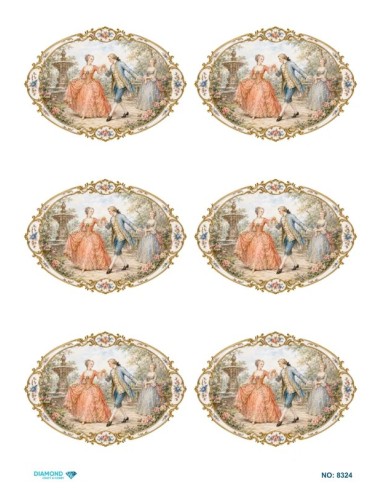 8324 Diamond Pirinç Dekopaj Kağıdı 30x42cm
