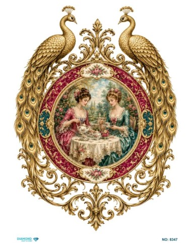 8347 Diamond Pirinç Dekopaj Kağıdı 30x42cm