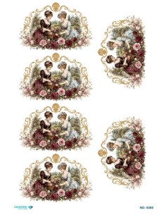 8360 Diamond Pirinç Dekopaj Kağıdı 30x42cm