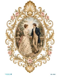 8362 Diamond Pirinç Dekopaj Kağıdı 30x42cm