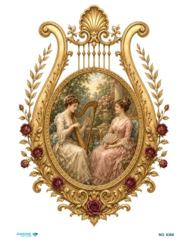 8368 Diamond Pirinç Dekopaj Kağıdı 30x42cm