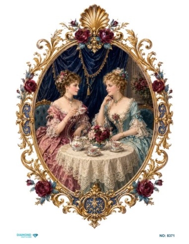 8371 Diamond Pirinç Dekopaj Kağıdı 30x42cm