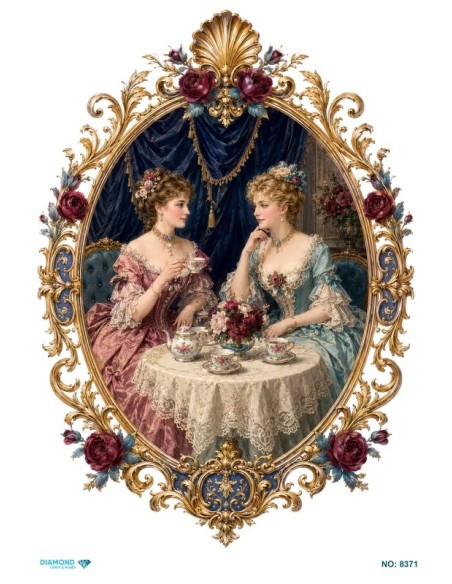 8371 Diamond Pirinç Dekopaj Kağıdı 30x42cm