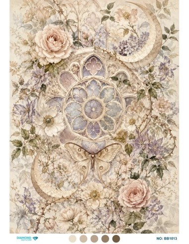 BB1013 Diamond Büyük Boy Pirinç Dekopaj Kağıdı 60x85cm