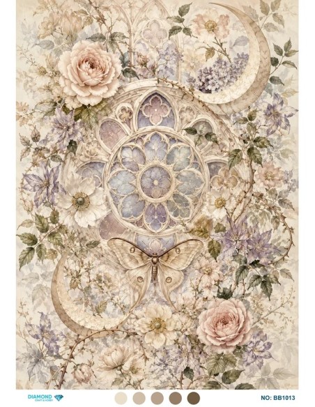 BB1013 Diamond Büyük Boy Pirinç Dekopaj Kağıdı 60x85cm