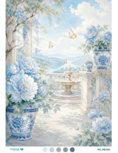 BB1021 Diamond Büyük Boy Pirinç Dekopaj Kağıdı 60x85cm
