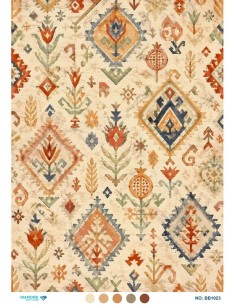 BB1023 Diamond Büyük Boy Pirinç Dekopaj Kağıdı 60x85cm
