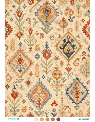 BB1023 Diamond Büyük Boy Pirinç Dekopaj Kağıdı 60x85cm