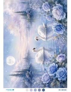 BB1028 Diamond Büyük Boy Pirinç Dekopaj Kağıdı 60x85cm