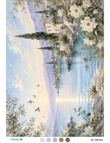 BM1005 Diamond Büyük Boy Pirinç Dekopaj Kağıdı 42x60cm