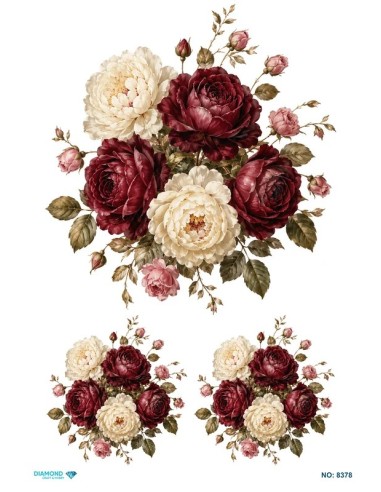 8378 Diamond Pirinç Dekopaj Kağıdı 30x42cm