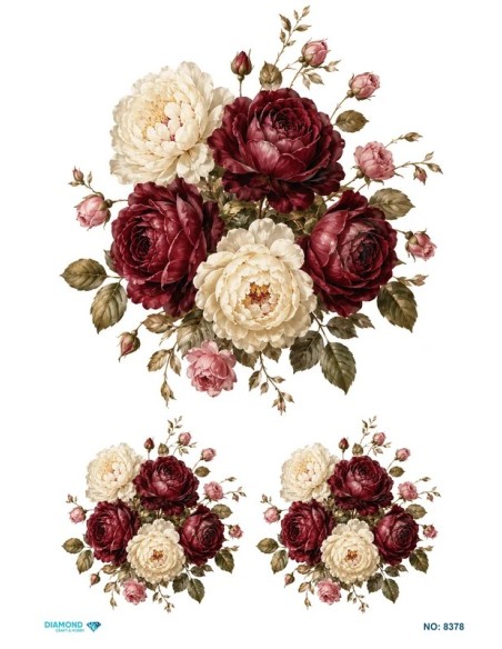 8378 Diamond Pirinç Dekopaj Kağıdı 30x42cm